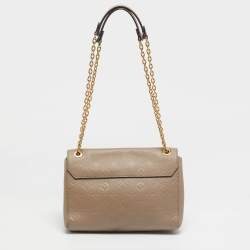 Pre Owned Louis Vuitton Vavin PM Dune Monogram Empreinte Leather Shoulder Bag