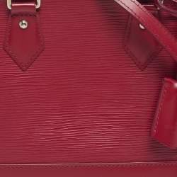 Pre Owned Louis Vuitton Alma BB Fuchsia Epi Leather Satchel
