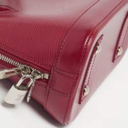 Pre Owned Louis Vuitton Alma BB Fuchsia Epi Leather Satchel