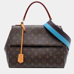 Pre Owned Louis Vuitton Brown Monogram Cluny MM
