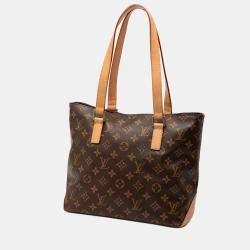 Pre Owned Louis Vuitton Brown Monogram Cabas Piano