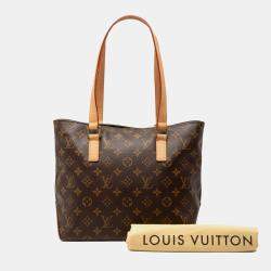 Pre Owned Louis Vuitton Brown Monogram Cabas Piano