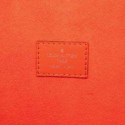 Pre Owned Louis Vuitton Orange Epi Neverfull MM
