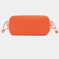 Pre Owned Louis Vuitton Orange Epi Neverfull MM