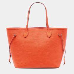 Pre Owned Louis Vuitton Orange Epi Neverfull MM