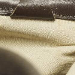 Pre Owned Louis Vuitton Josephine GM Green/Brown Monogram Mini Lin Canvas Bag