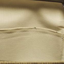 Pre Owned Louis Vuitton Josephine GM Green/Brown Monogram Mini Lin Canvas Bag