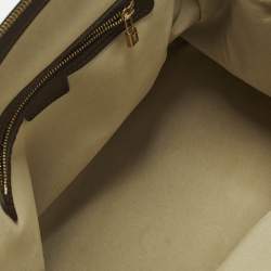 Pre Owned Louis Vuitton Josephine GM Green/Brown Monogram Mini Lin Canvas Bag