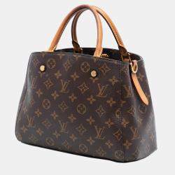 Pre Owned Louis Vuitton Brown Monogram Montaigne BB