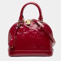 Pre Owned Louis Vuitton Purple Monogram Vernis Alma BB