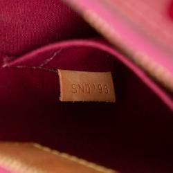 Pre Owned Louis Vuitton Purple Monogram Vernis Alma BB