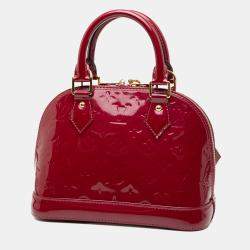 Pre Owned Louis Vuitton Purple Monogram Vernis Alma BB