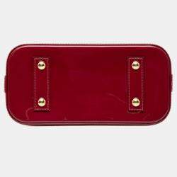 Pre Owned Louis Vuitton Purple Monogram Vernis Alma BB