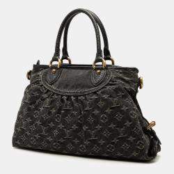 مملوكة مسبقًا Louis Vuitton Black Monogram Denim Neo Cabby MM