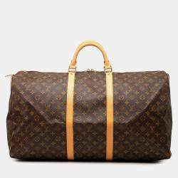 Pre Owned Louis Vuitton Brown Monogram Keepall 60