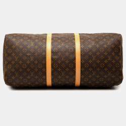 Pre Owned Louis Vuitton Brown Monogram Keepall 60