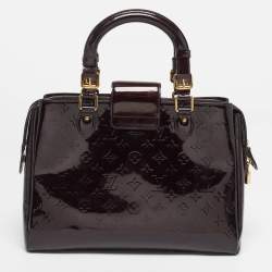 Pre Owned Louis Vuitton Melrose Avenue Amarante Monogram Vernis Bag
