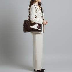 Pre Owned Louis Vuitton Melrose Avenue Amarante Monogram Vernis Bag