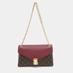 Pre Owned Louis Vuitton Pallas Aurore Monogram Canvas and Leather Chain Bag