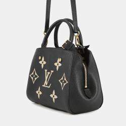 Pre Owned Louis Vuitton Montaignebb Noir Monogram Empreinte Leather Size Bb