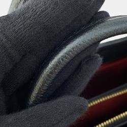 Pre Owned Louis Vuitton Montaignebb Noir Monogram Empreinte Leather Size Bb