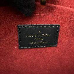 Pre Owned Louis Vuitton Montaignebb Noir Monogram Empreinte Leather Size Bb