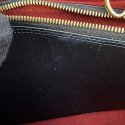 Pre Owned Louis Vuitton Montaignebb Noir Monogram Empreinte Leather Size Bb