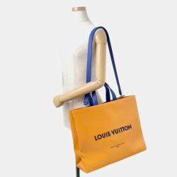 Pre Owned حقيبة لوي فيتون شوبير توت جلد زعفراني مقاس مم