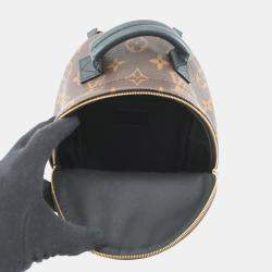 مملوكة مسبقًا حقيبة ظهر لوي فيتون بالم سبرينجز مونوغرام نوار ميني