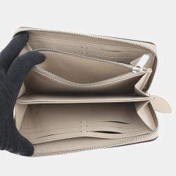 Pre Owned Louis Vuitton Zippy Wallet Galet Monogram Mahina