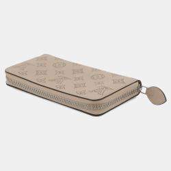 Pre Owned Louis Vuitton Zippy Wallet Galet Monogram Mahina