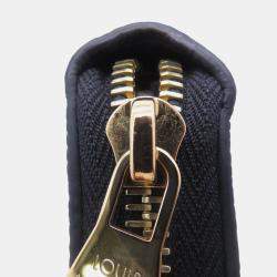 Pre Owned Louis Vuitton Zippy Wallet Noir/Beige Bicolor Monogram Empreinte Leather