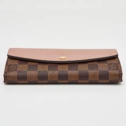 مملوكة مسبقًا محفظة لويس فويتون نورماندي روز باليرين قماش دامير إيبين