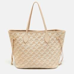 Pre Owned Louis Vuitton Neverfull MM Summer Stardust Monogram Empreinte Leather Bag