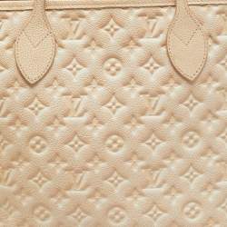 Pre Owned Louis Vuitton Neverfull MM Summer Stardust Monogram Empreinte Leather Bag