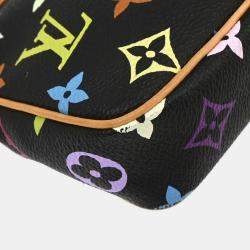 Pre Owned Louis Vuitton Black Multicolor Pochette Accessoires