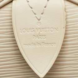 Pre Owned Louis Vuitton Speedy 30 Ivorie Epi Leather Bag