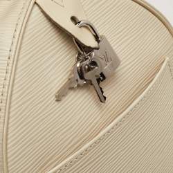 Pre Owned Louis Vuitton Speedy 30 Ivorie Epi Leather Bag