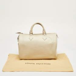 Pre Owned Louis Vuitton Speedy 30 Ivorie Epi Leather Bag