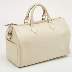 Pre Owned Louis Vuitton Speedy 30 Ivorie Epi Leather Bag