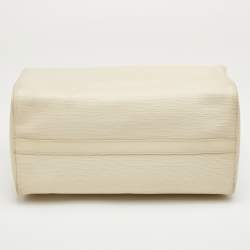 Pre Owned Louis Vuitton Speedy 30 Ivorie Epi Leather Bag