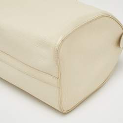 Pre Owned Louis Vuitton Speedy 30 Ivorie Epi Leather Bag