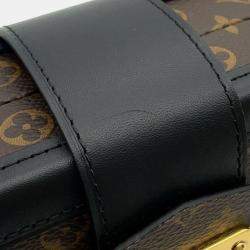 Pre Owned Louis Vuitton Black Brown Monogram Petite Malle