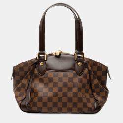 Pre Owned Louis Vuitton Brown Damier Ebene Verona PM