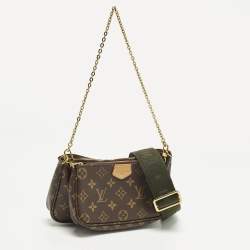 مملوكة مسبقًا حقيبة لويس فويتون كانفاس مزينة بمونوغرام كاكي متعددة الجيوب