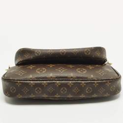 مملوكة مسبقًا حقيبة لويس فويتون كانفاس مزينة بمونوغرام كاكي متعددة الجيوب