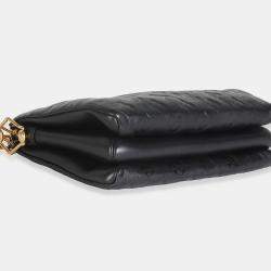 Pre Owned حقيبة لوي فيتون كوسين ب م جلد خروف منقوش بمونوغرام أسود