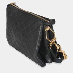 Pre Owned حقيبة لوي فيتون كوسين ب م جلد خروف منقوش بمونوغرام أسود