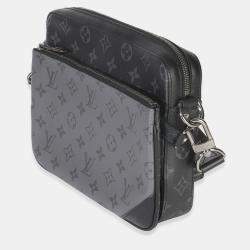 Pre Owned Louis Vuitton Grey Monogram Eclipse Canvas Trio Messenger