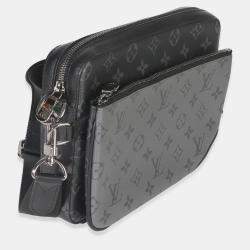 Pre Owned Louis Vuitton Grey Monogram Eclipse Canvas Trio Messenger